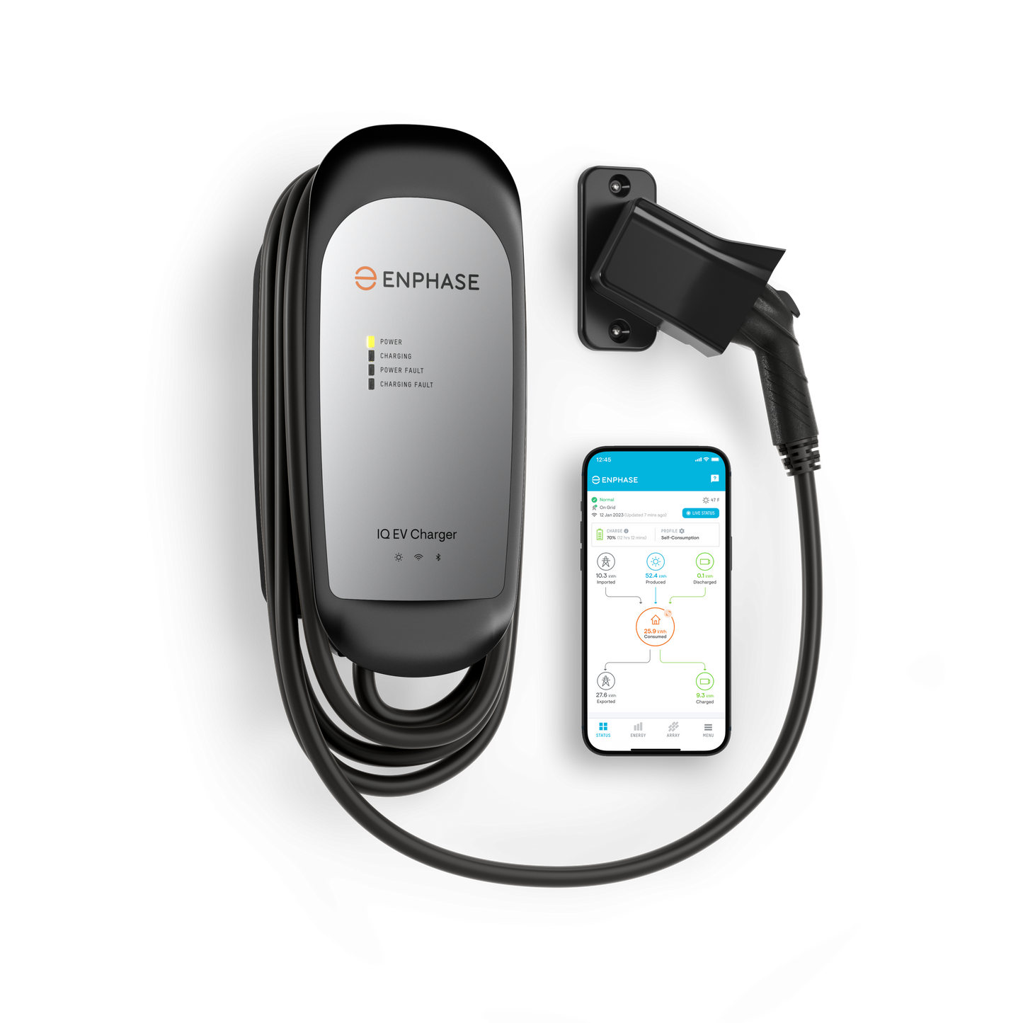 IQ 40 EV Charger with J1772 Connector + Installation